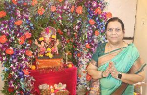 विधान परिषद उपसभापती व शिवसेना नेत्या डॉ. नीलमताई गोऱ्हे त्यांच्या निवासस्थानी गणरायाची विधिपूर्वक स्थापना