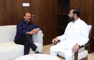जम्मू कश्मीरच्या उपमुख्यमंत्र्यांची राज्याचे उपमुख्यमंत्री एकनाथ शिंदेसमवेत बैठक*