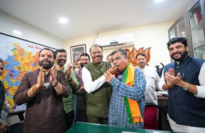 *भाजपा महाराष्ट्र प्रदेशाध्यक्षपदाचा कार्यभार रविंद्र चव्हाण यांनी स्वीकारला*