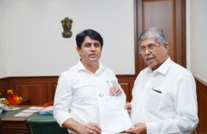 राज्यात लिंगडोह समितीच्या शिफारशीनुसार विद्यार्थी निवडणुका तात्काळ सुरू कराव्यात राष्ट्रवादी युवक काँग्रेस शरदचंद्र पवार पक्षाचे मुंबई अध्यक्ष ॲड. अमोल मातेले यांची मा. चंद्रकांतदादा पाटील यांच्याकडे मागणी