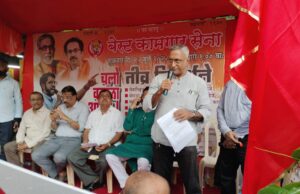 बेस्ट कामगार सेनेचे ‘बेस्ट बचाव आंदोलन’! वडाळा आगारासमोर चार तास आंदोलन! “..नाहीतर याहून तीव्र आंदोलन होईल”-सुहास सामंत