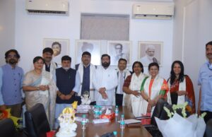 *भारतीय विदेश सेवेतील अधिकाऱ्यांनी घेतली उपमुख्यमंत्री एकनाथ शिंदे यांची भेट*