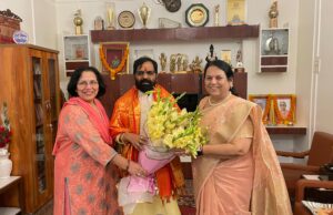 *रोजगार हमी योजनामंत्री भरतशेठ गोगावले यांची उपसभापती डॉ. नीलम गोऱ्हे यांच्या घरी सदिच्छा भेट*