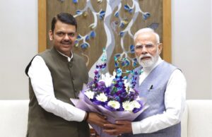 *मुख्यमंत्री देवेंद्र फडणवीस यांनी घेतली पंतप्रधान मोदींची भेट*