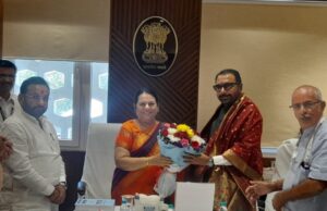 *केंद्रीय राज्यमंत्री प्रतापराव जाधव यांनी उपसभापती डॉ. नीलम गोऱ्हे यांची घेतली सदिच्छा भेट* – *डॉ. गोऱ्हे यांच्याकडून सत्कार व शुभेच्छा*