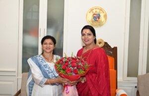 *कोल्हापूरच्या महापौर रुपाराणी निकम यांनी मुंबईच्या महापौर रितू तावडे यांची सदिच्छा भेट घेतली*