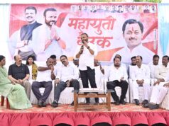 *शहाजी बापू पाटील यांच्या जनसंपर्क कार्यालयास पालकमंत्री जयकुमार गोरे यांची भेट; विधान परिषद निवडणुकीसंदर्भात चर्चा*