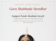 *नृत्यगुरु शुभदा वराडकर राष्ट्रीय स्तरावर सन्मानित ; राष्ट्रपतींच्या शुभहस्ते पुरस्कार होणार प्रदान*