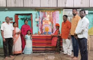 कामगार सेना कार्यालयातील श्री गणरायाची महापूजा प्रथमेश आडकी यांच्या हस्ते संपन्न!
