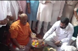 *ठाण्यातील टेंभी नाक्यावरील आई दुर्गेश्वरीचा मंडप पूजन सोहळा उत्साहात संपन्न*
