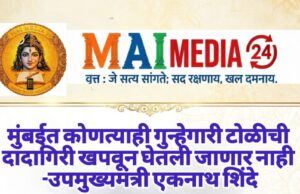 उपमुख्यमंत्री एकनाथ शिंदे यांनी घेतली अभिनेता टायगर श्रॉफची भेट – मुंबईत गुन्हेगारी टोळीची दादागिरी खपवून घेणार नाही