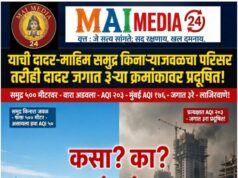 दादर-माहिम समुद्र किनाऱ्याजवळचा परिसर तरीही दादर जगात ३ऱ्या क्रमांकावर प्रदूषित – समुद्राचा वारा कोणी अडवला? – प्रो शीतल हरीश करदेकर